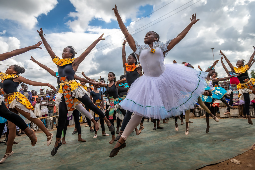 children ballet dancers in kibera